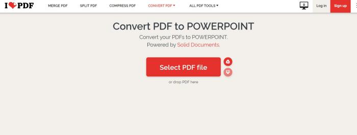 free pdf to ppt converter_ilovepdf